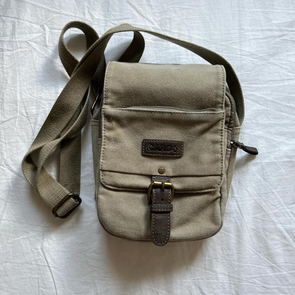 Cargo Beige Messenger Bag for Men